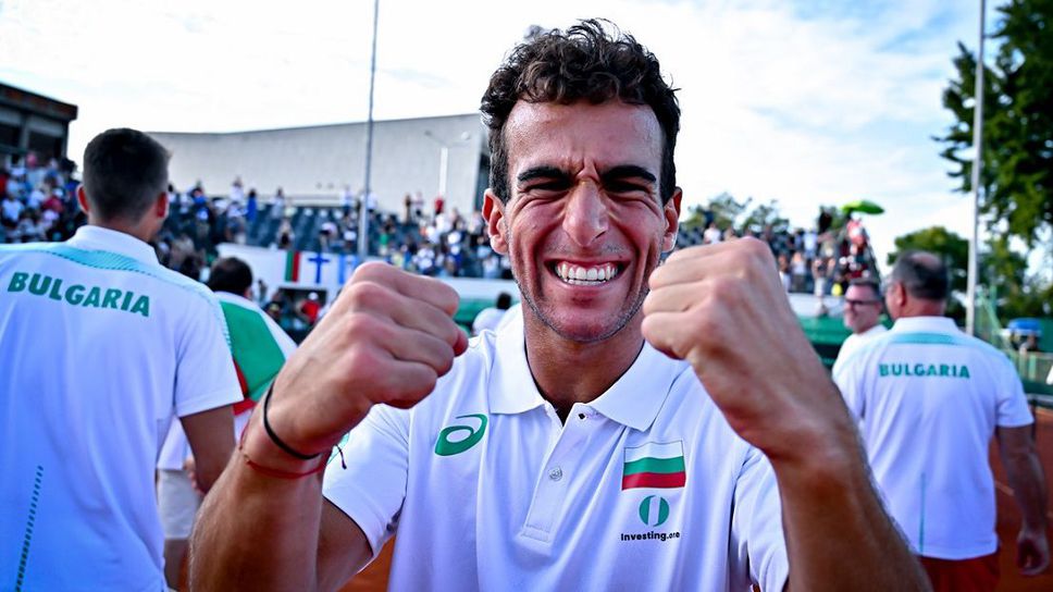 Националът на България за купа Дейвис Янаки Милев постигна втора