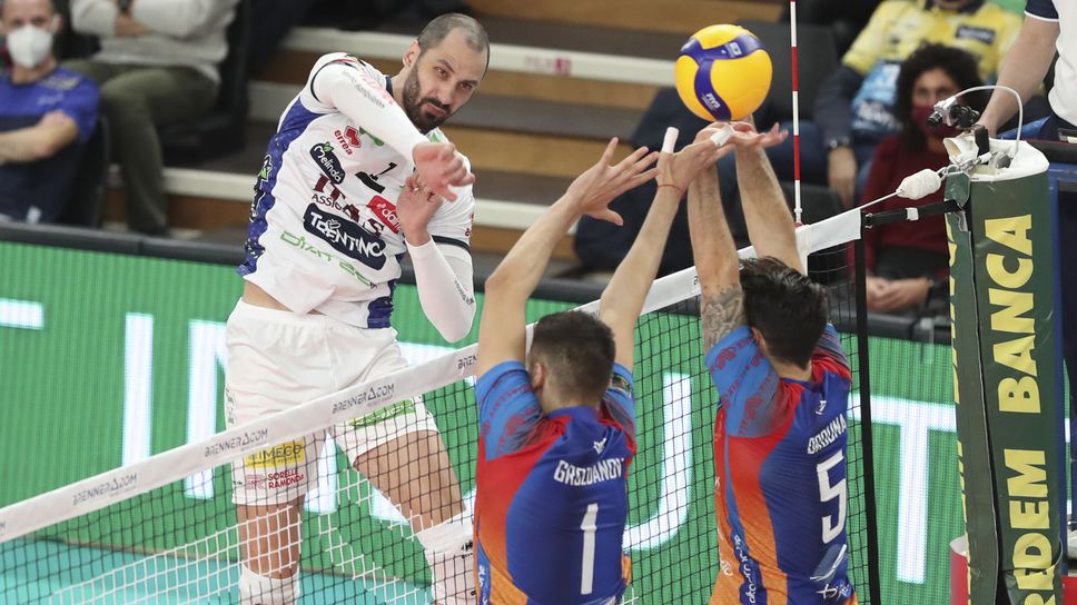 Матей Казийски и Алекс Грозданов са сред най-добрите в класациите на Суперлигата на Италия 🏐