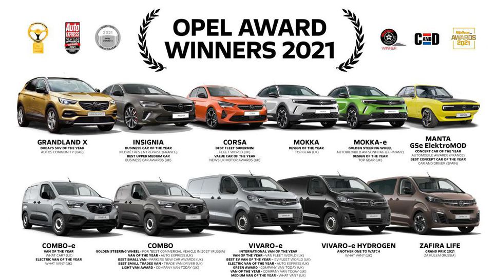 Победите на Opel през 2021