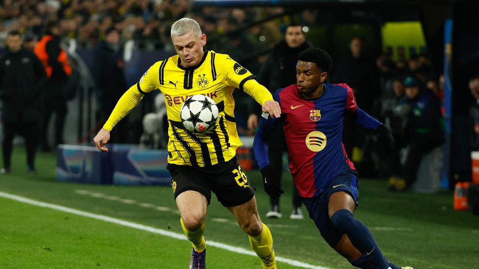Играч на Борусия (Д) е колабирал по време на мача с Барселона