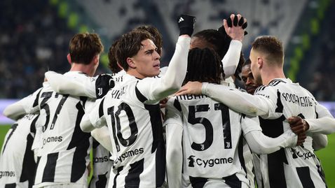 Ювентус се затрудни само през първото полувреме, но след това не остави шанс на Каляри