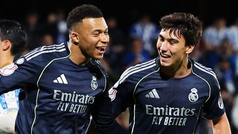 Реал Мадрид си поигра с огъня, но продължава за Купата на краля