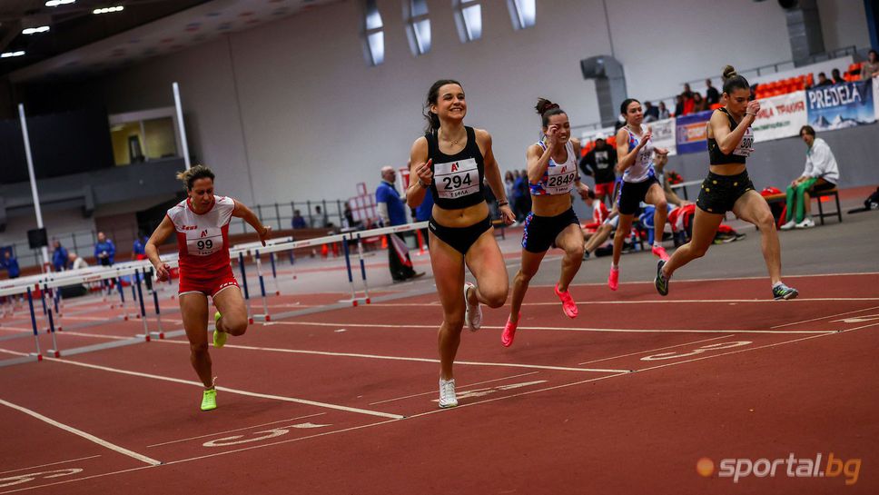 15-годишната Ива Деливерска спечели златото на 60 м/пр при жените