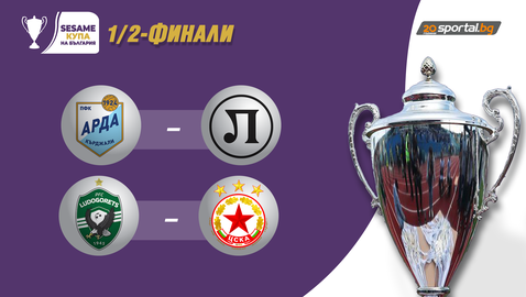 Жребият за Купата отреди: големите фаворити се сблъскват на полуфинала