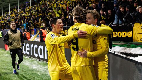 Интер "замръзна" в Норвегия, Бодьо/Глимт продължава да тероризира европейските грандове