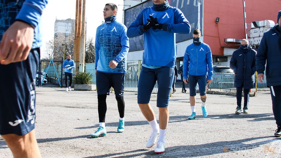 Тренировка на Левски преди мача срещу Локомотив (София)
