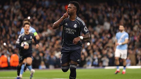 Година по-късно: Винисиус не пропусна да си го върне на феновете на Манчестър Сити