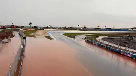 Проливни дъждове наводниха пистата „Айртон Сена“ преди Гран При на Бразилия в MotoGP