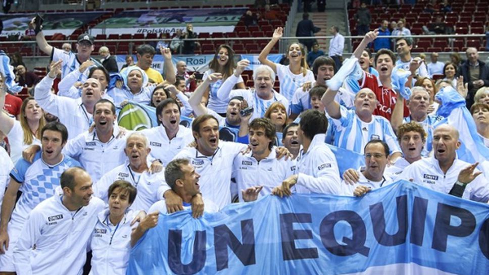Аржентина сред най-добрите осем отбора в "Купа Дейвис"