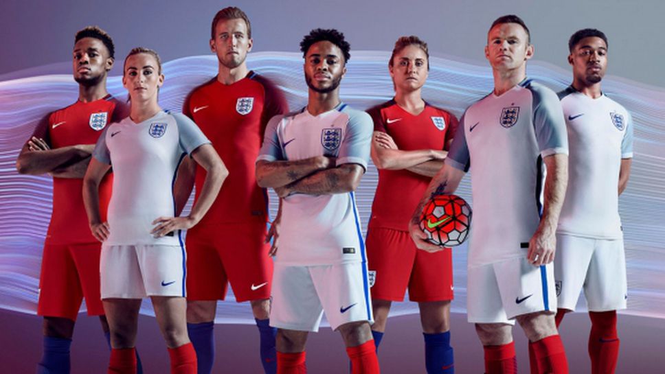 Англия представи екипите за Евро 2016
