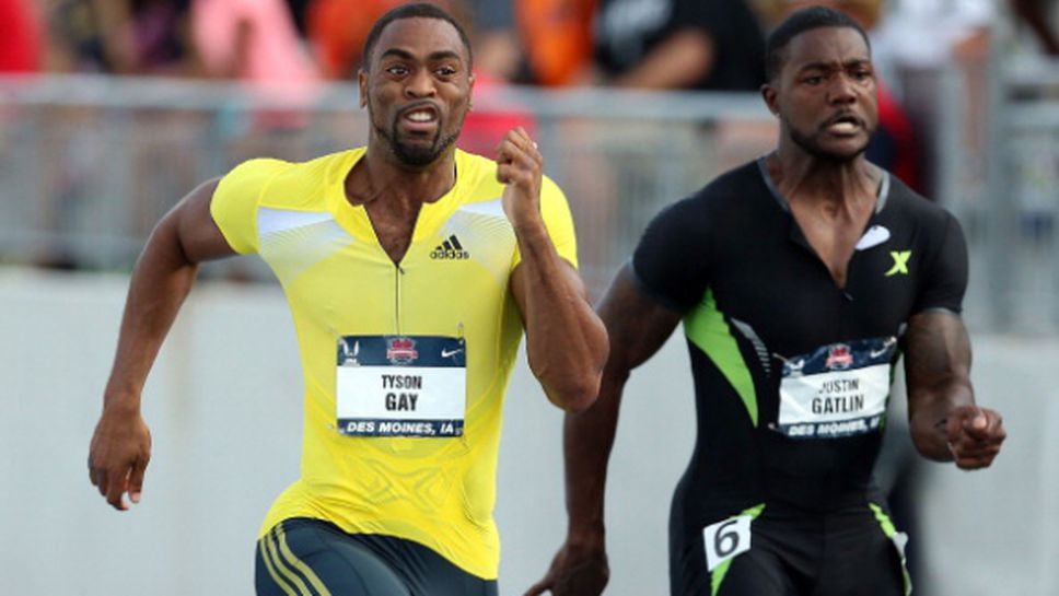 Гатлин срещу Гей на Диамантената лига в Шанхай