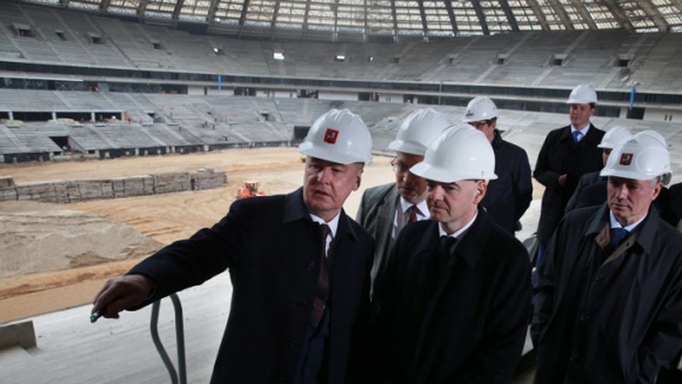 Инфантино с първо посещение в Русия като президент на ФИФА