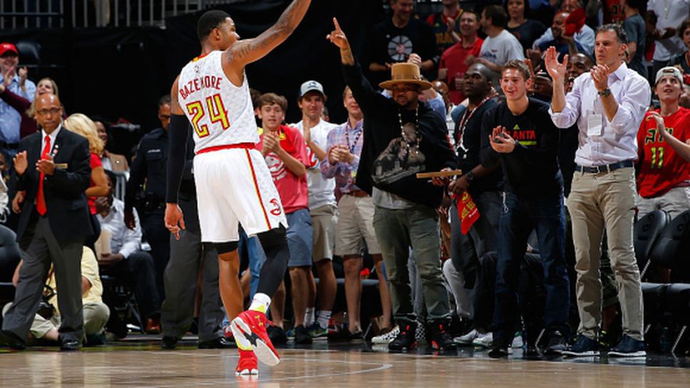 Кент Бейзмор с три поредни тройки в петия мач срещу Атланта