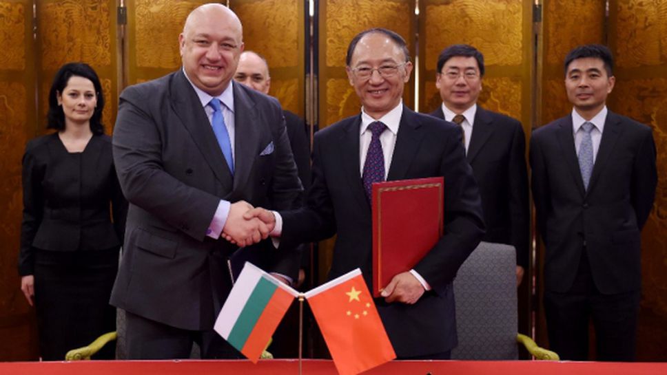 Mинистър Кралев подписа споразумение за сътрудничество в областта на спорта с китайския министър