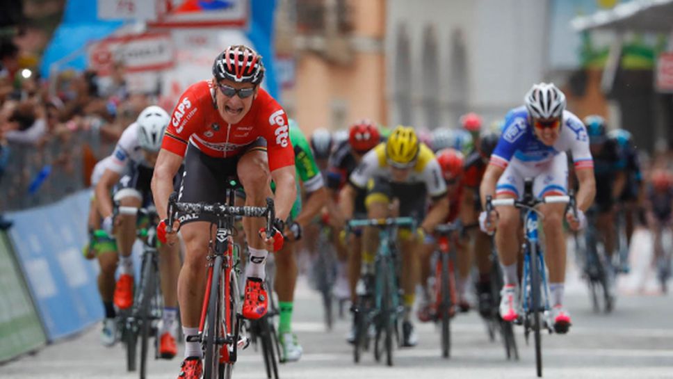 Белгиец грабна шестия етап от Обиколката на Италия