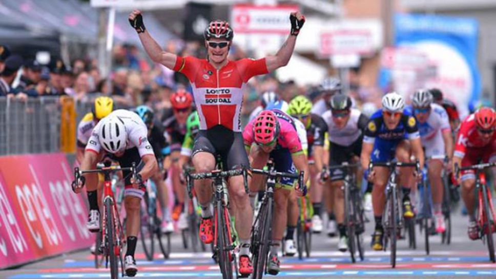 Андре Грайпел с трета етапна победа в Обиколката на Италия