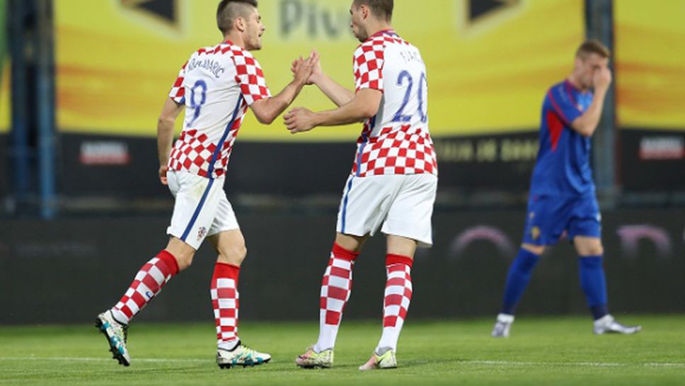 Хърватия се спаси от резил срещу "Б" отбора на Молдова