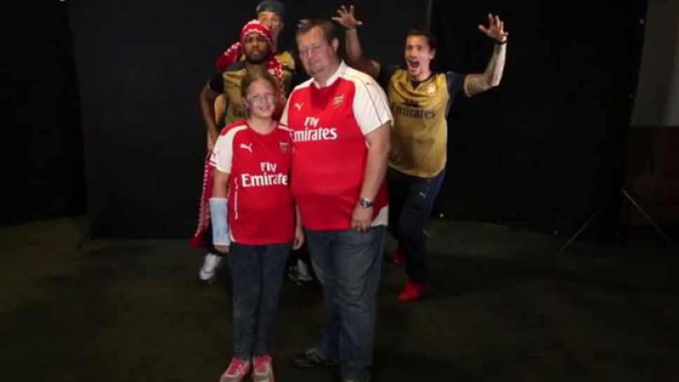 Шоу: Играчите на Арсенал изненадоха феновете си