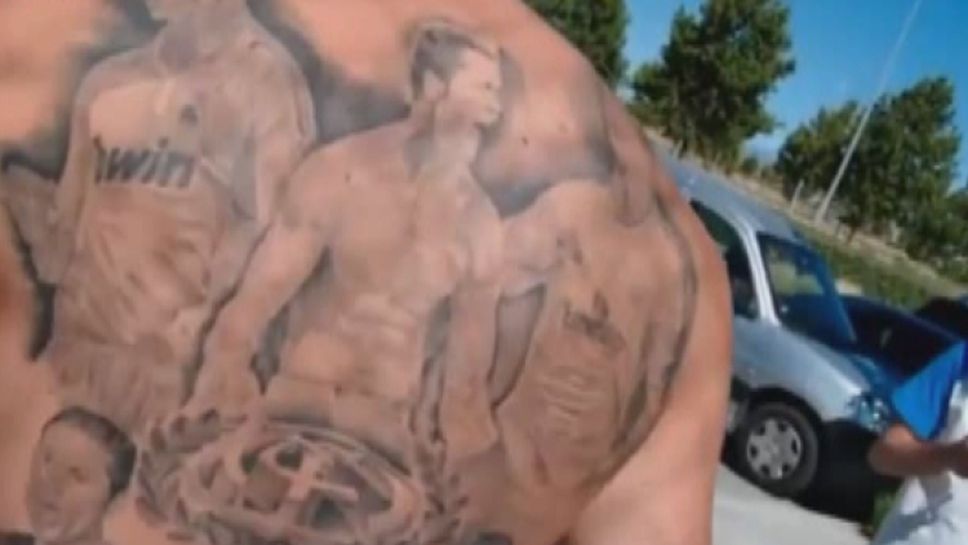Верен почитател си татуира Кристиано пет пъти на гърба