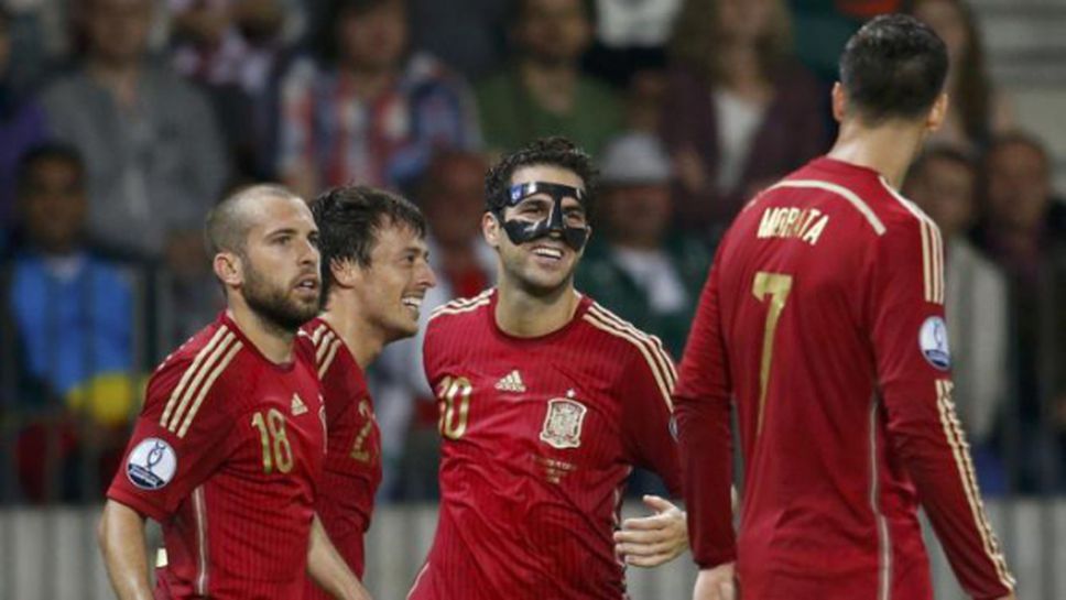Испания се справи с Беларус в мач №100 на Дел Боске (видео)