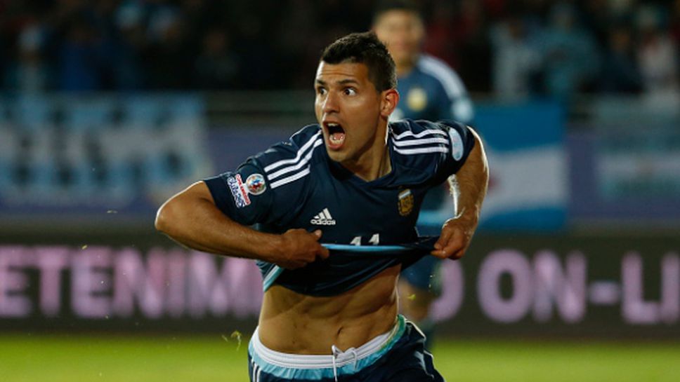 Първа победа за Аржентина - Агуеро сломи Уругвай (видео)