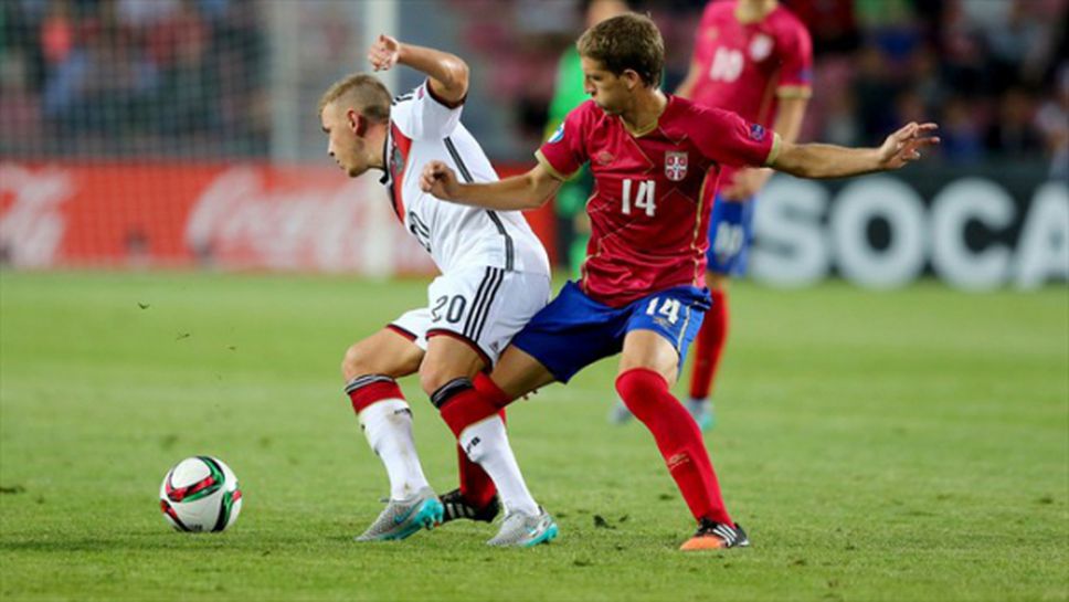 Германия и Сърбия не се победиха, Дания срази Чехия на Евро 2015 за младежи