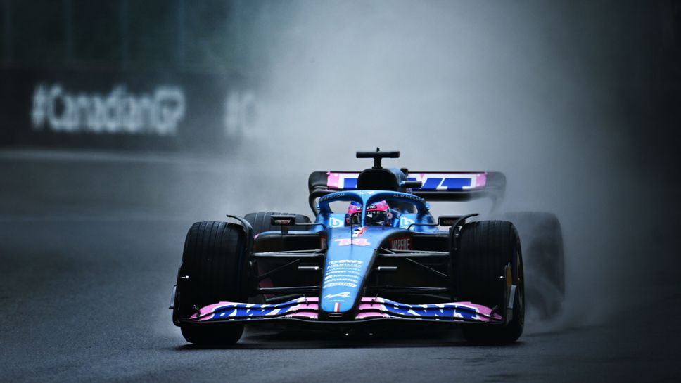 Фернандо Алонсо с най-добро време в мократа трета тренировка в Канада