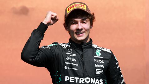 Антонели не успя да отпразнува първия си подиум заради матурата си