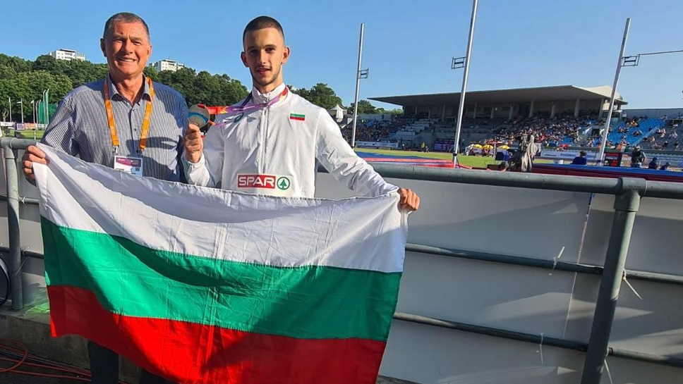 Димитър Ташев донесе първо отличие за България на Европейското първенство по лека атлетика до 20 години