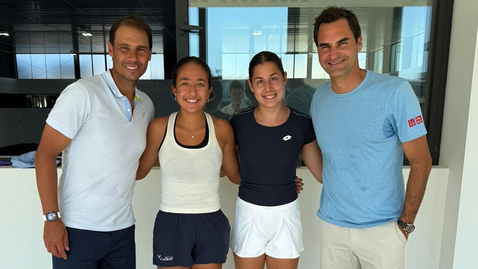 Елизара Янева се срещна с Надал и Федерер