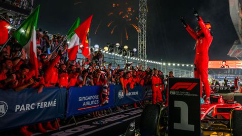 Ферари развя знамето на победата в Маранело
