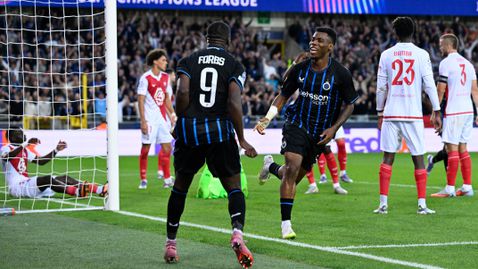 Брюж отнесе Монако за едно полувреме, а Миньоле привлече вниманието върху себе си