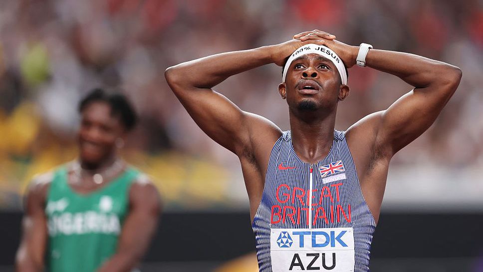 24 годишният спринтьор Джеремая Азу получи официално предупреждение след нарушаване на