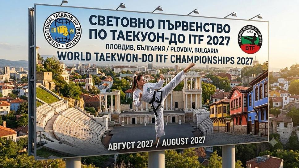 Пловдив ще бъде домакин на Световното по таекуон-до ITF през 2027 г.