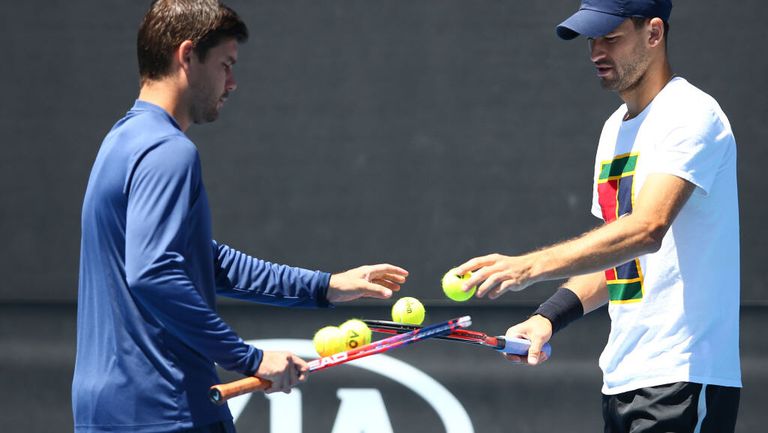 Григор Димитров ще работи с Дани Валверду до края на