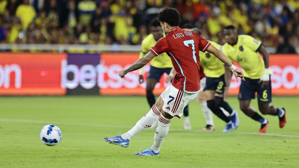 Пропусната дузпа лиши Колумбия от победа срещу Еквадор