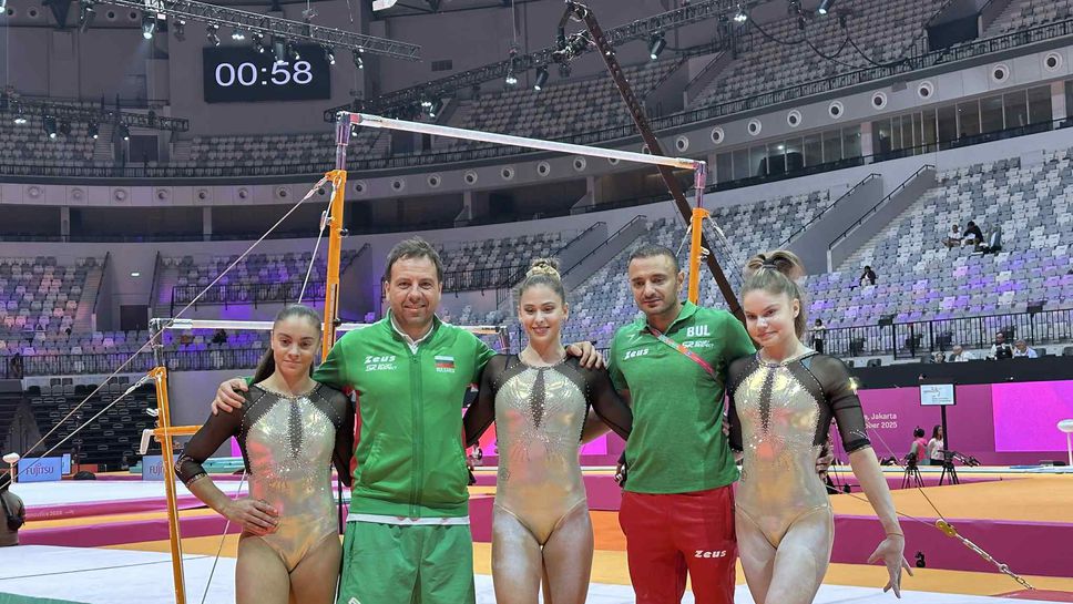 Двукратната европейска сребърна медалистка на прескок Валентина Георгиева бронзовата медалистка