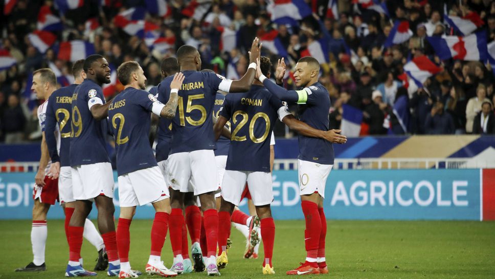 Франция вкара цели 14 гола за историческа победа
