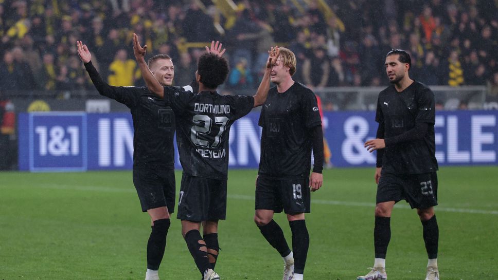 Убедителна шеста поредна победа за Борусия (Дортмунд) и вече три тима делят първото място в Германия