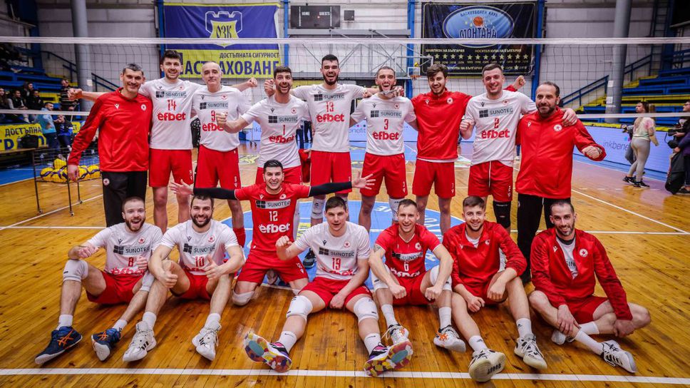 ЦСКА се справи с Монтана и остана начело в Efbet Супер Волей