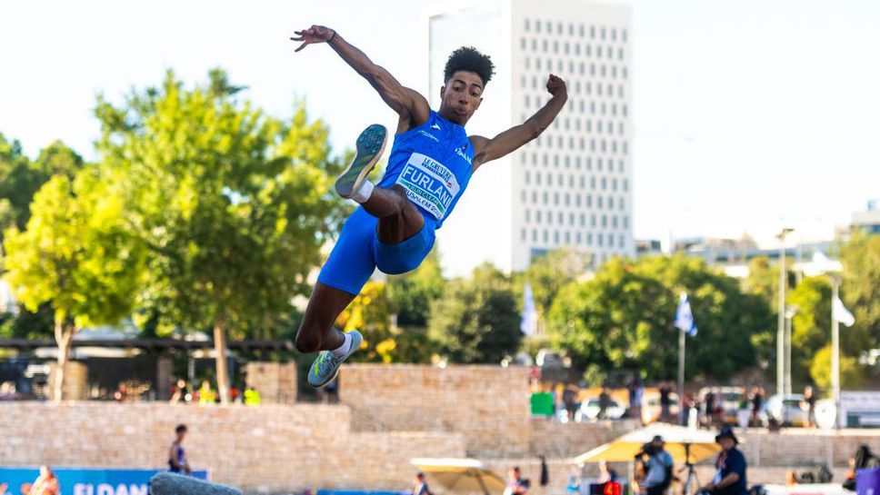Фурлани остана на 1 сантиметър от световния рекорд за юноши в скока на дължина