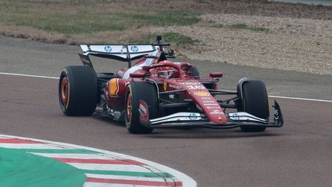 Леклер с първи обиколки с новата кола на Ферари