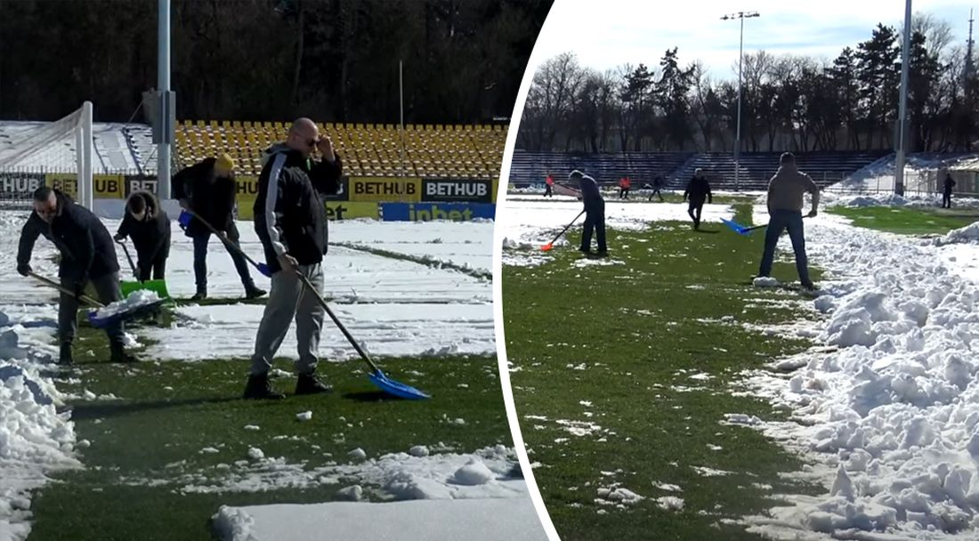 Феновете помагат за почистване на стадиона в Добрич