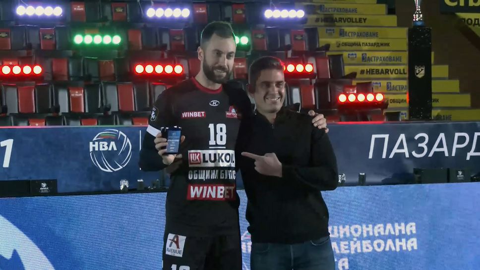 Николай Николов бе избран за най-полезен играч на Купата на България по волейбол