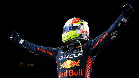  Серхио Перес победи в Джеда, Верстапен и Ръсел допълниха тройката 