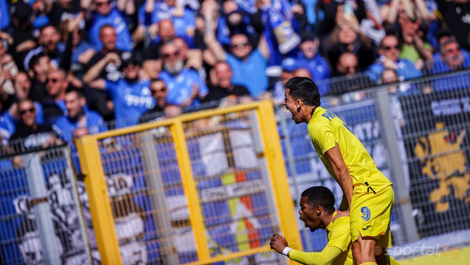 "Синя" радост след гола на Роналдо