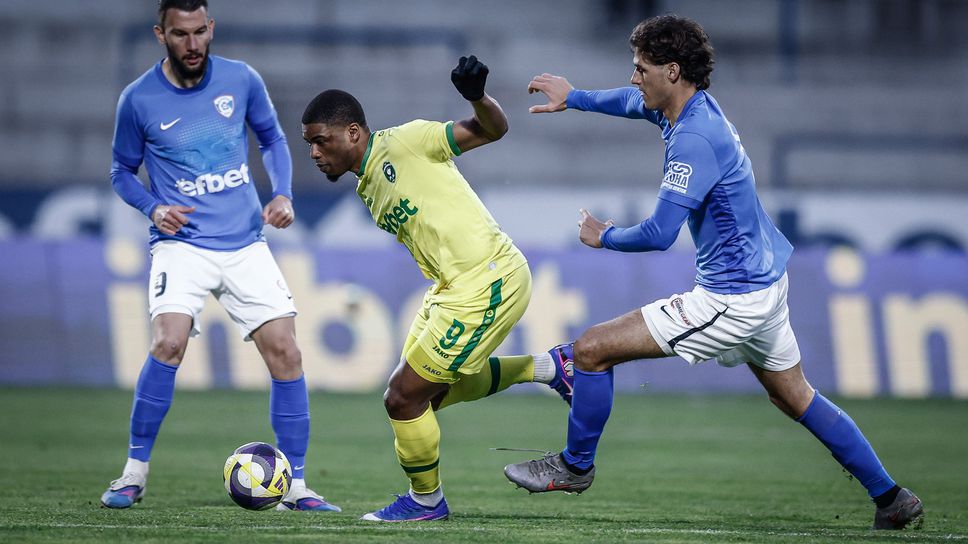 Спартак (Варна) 0:1 Лудогорец, червен картон за вратаря на "соколите"