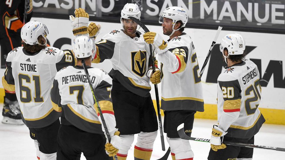 Лас Вегас се изкачи на първо място в дивизията с победа срещу Анахайм