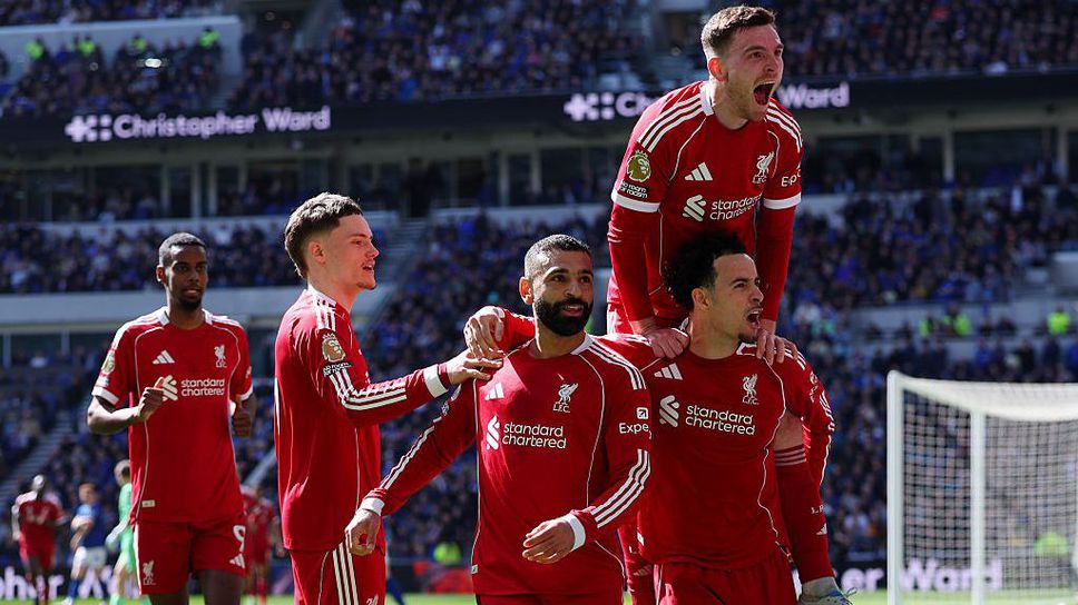 Евертън 0:1 Ливърпул, Салах даде предина на "червените"