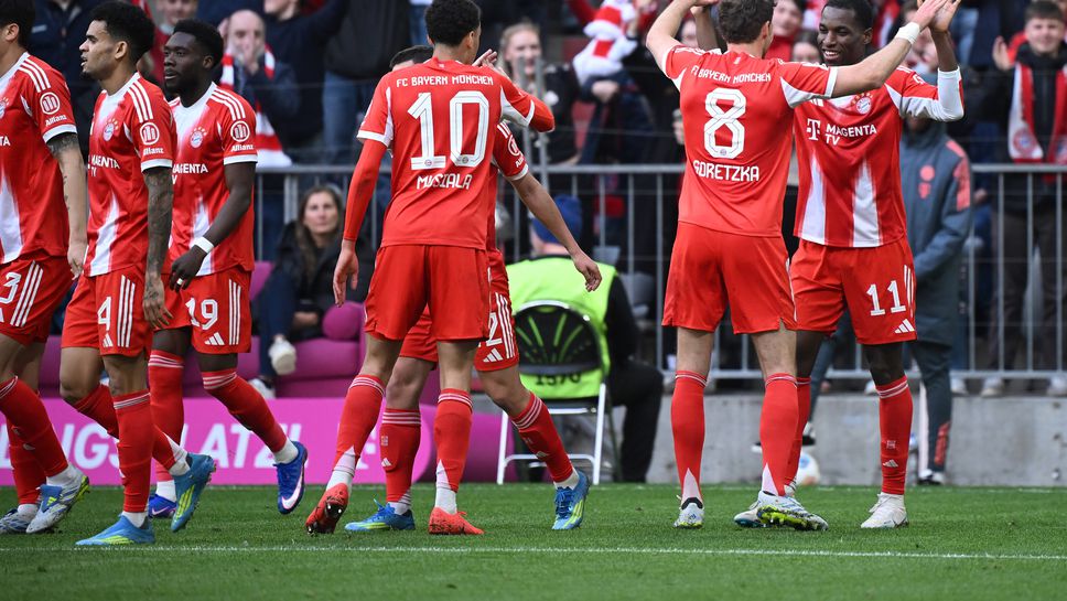 Байерн 3:1 Щутгарт, 45 минути делят домакините от титлата